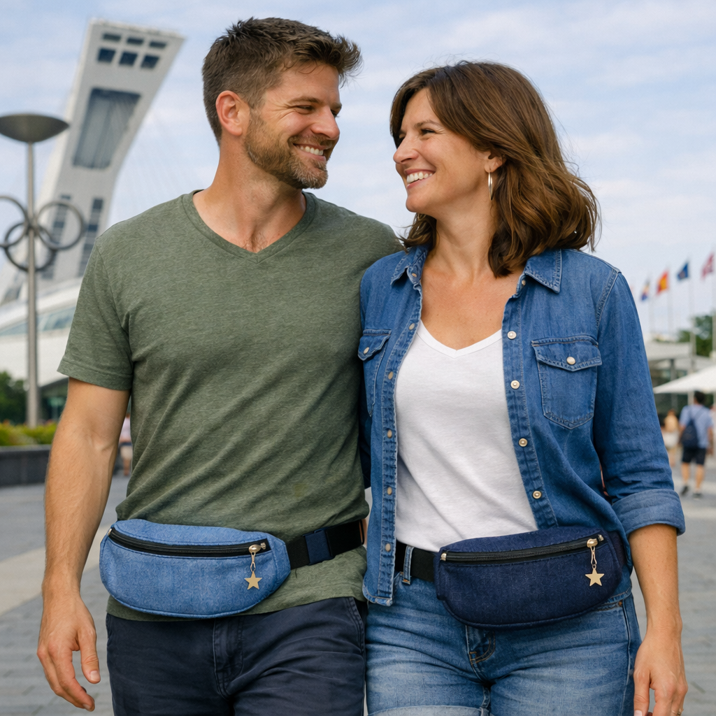 Sac ceinturon (banane) en denim - Style au choix