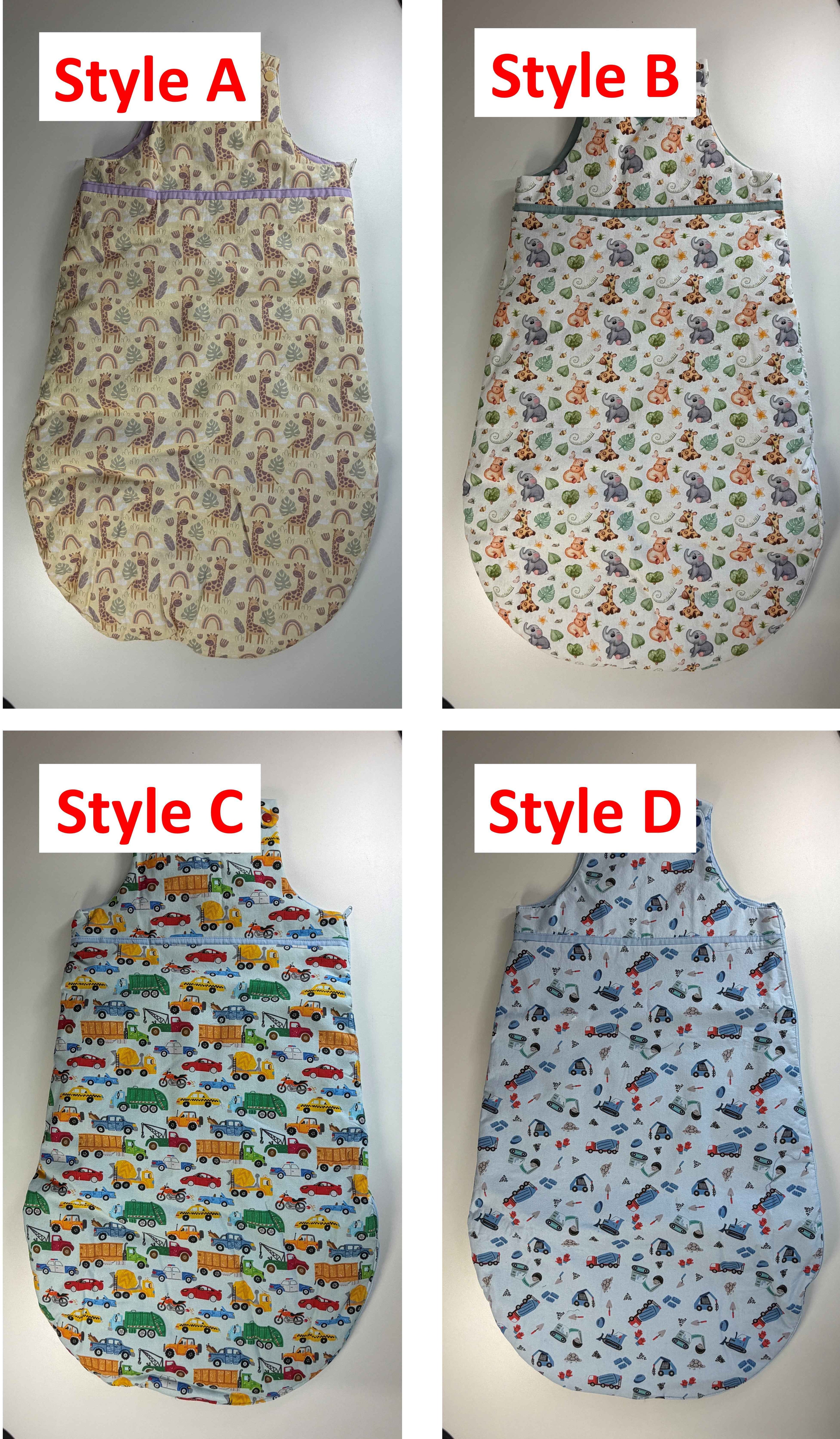 Gigotteuse (dormeuse) d'hiver pour bébé 0-3 mois - Style au choix