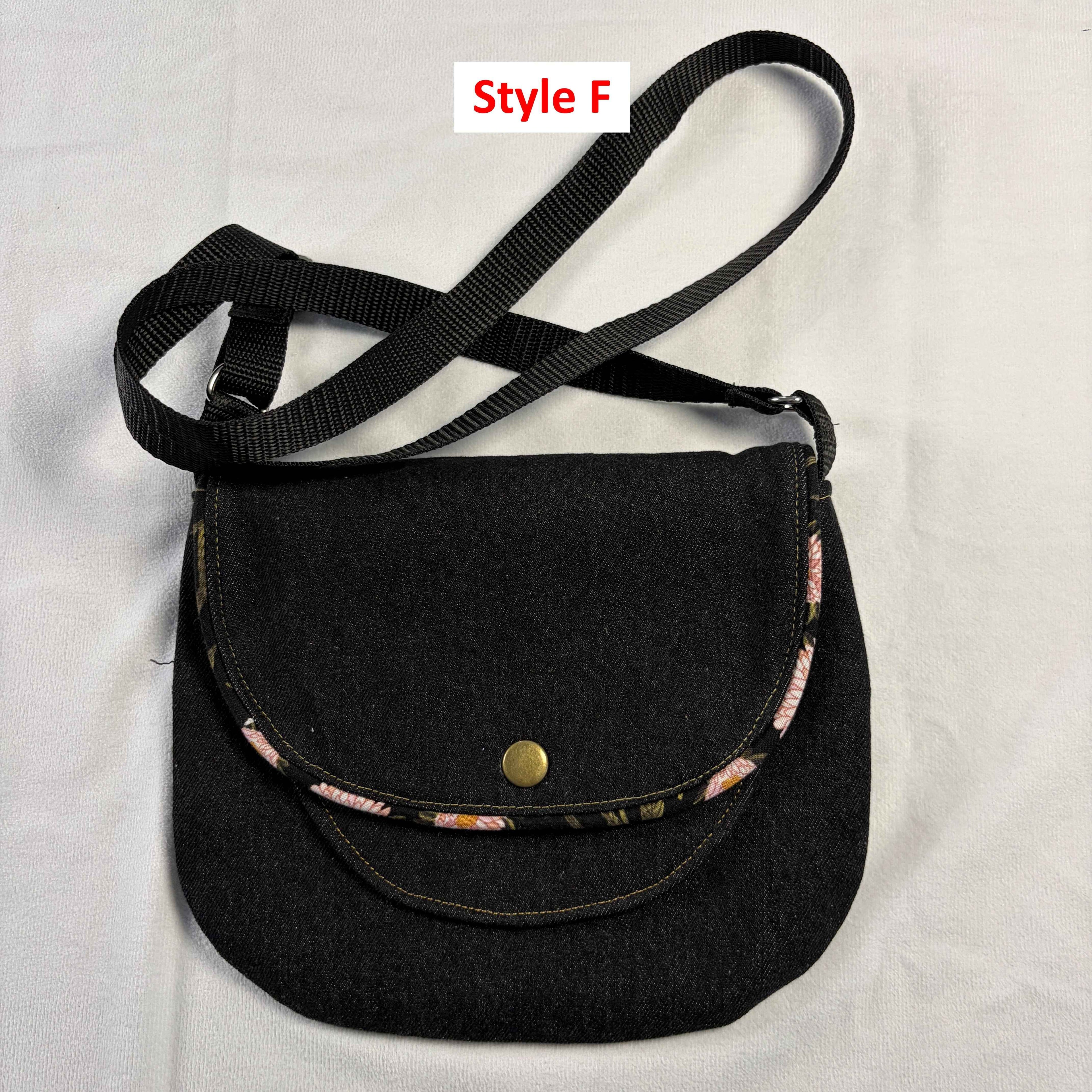 Sac bandoulière en denim recyclé