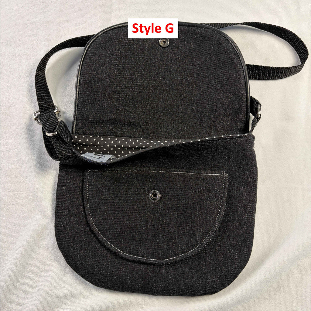 Sac bandoulière en denim recyclé