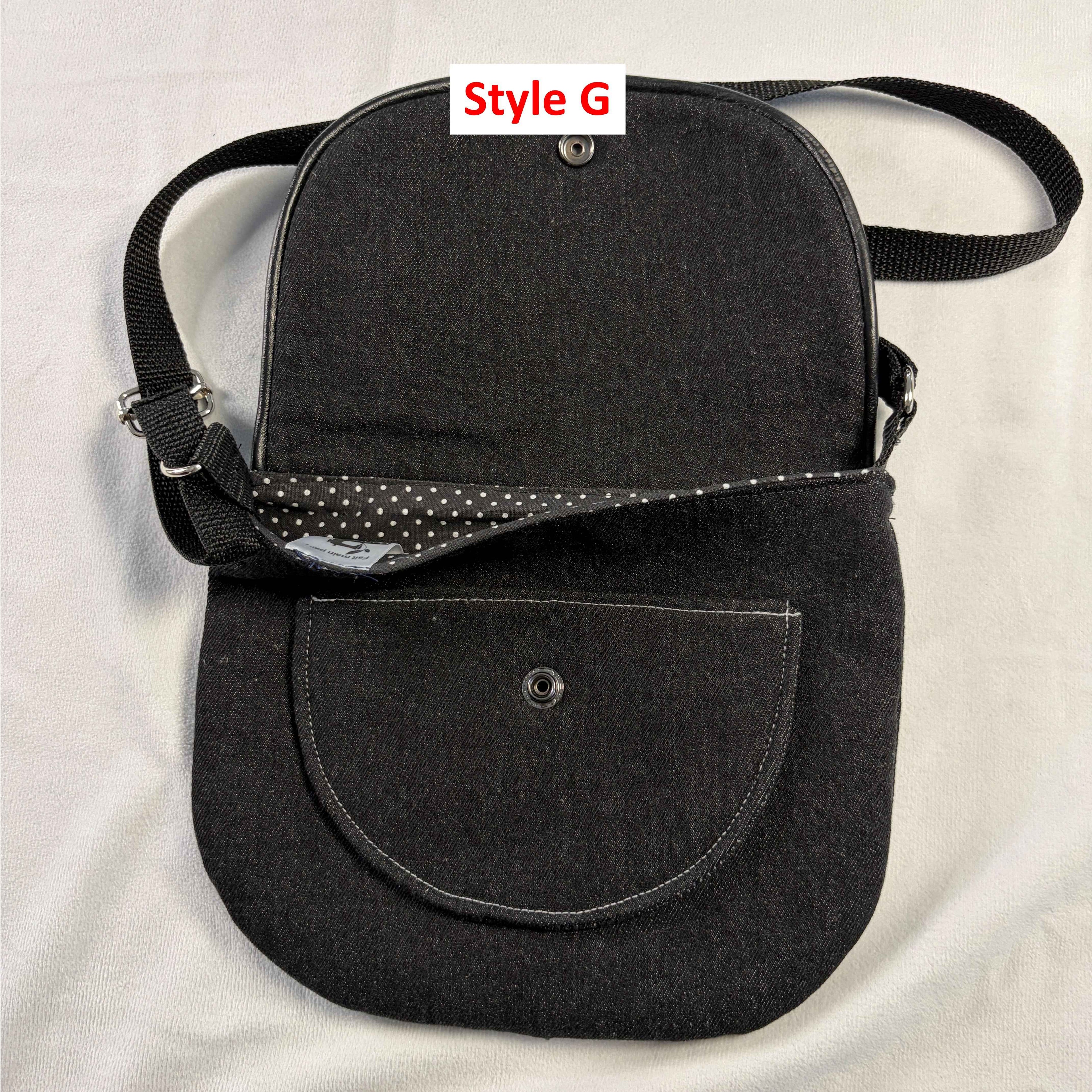Sac bandoulière en denim recyclé