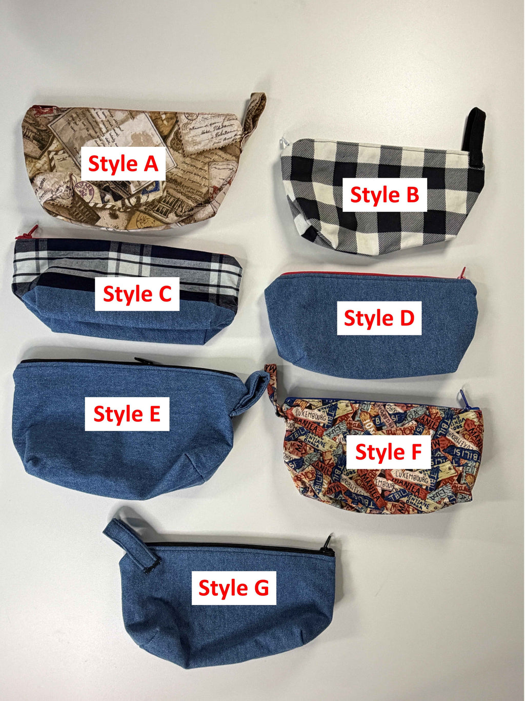 Trousse multi-usages en tissus - Style au choix