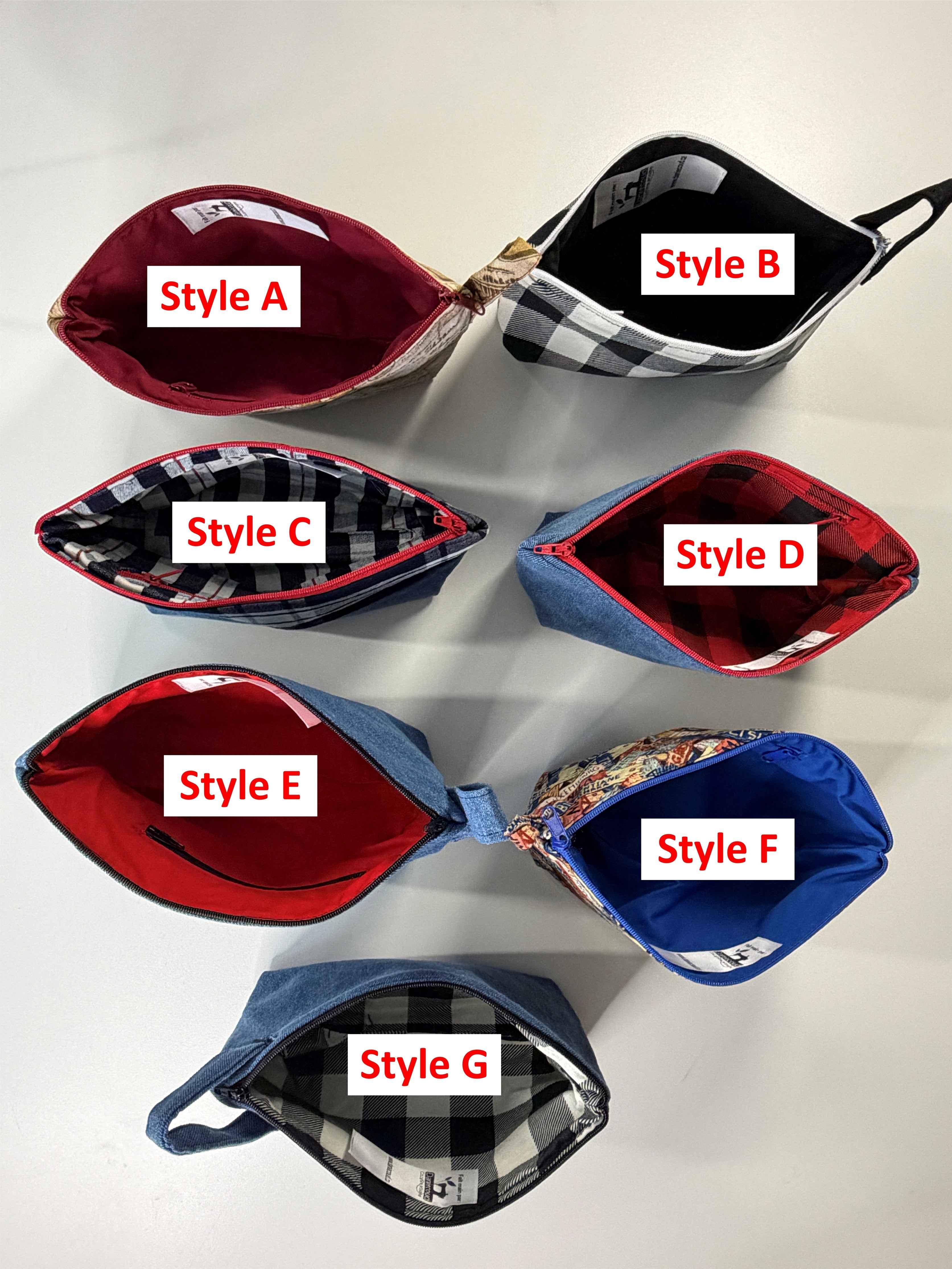 Trousse multi-usages en tissus - Style au choix