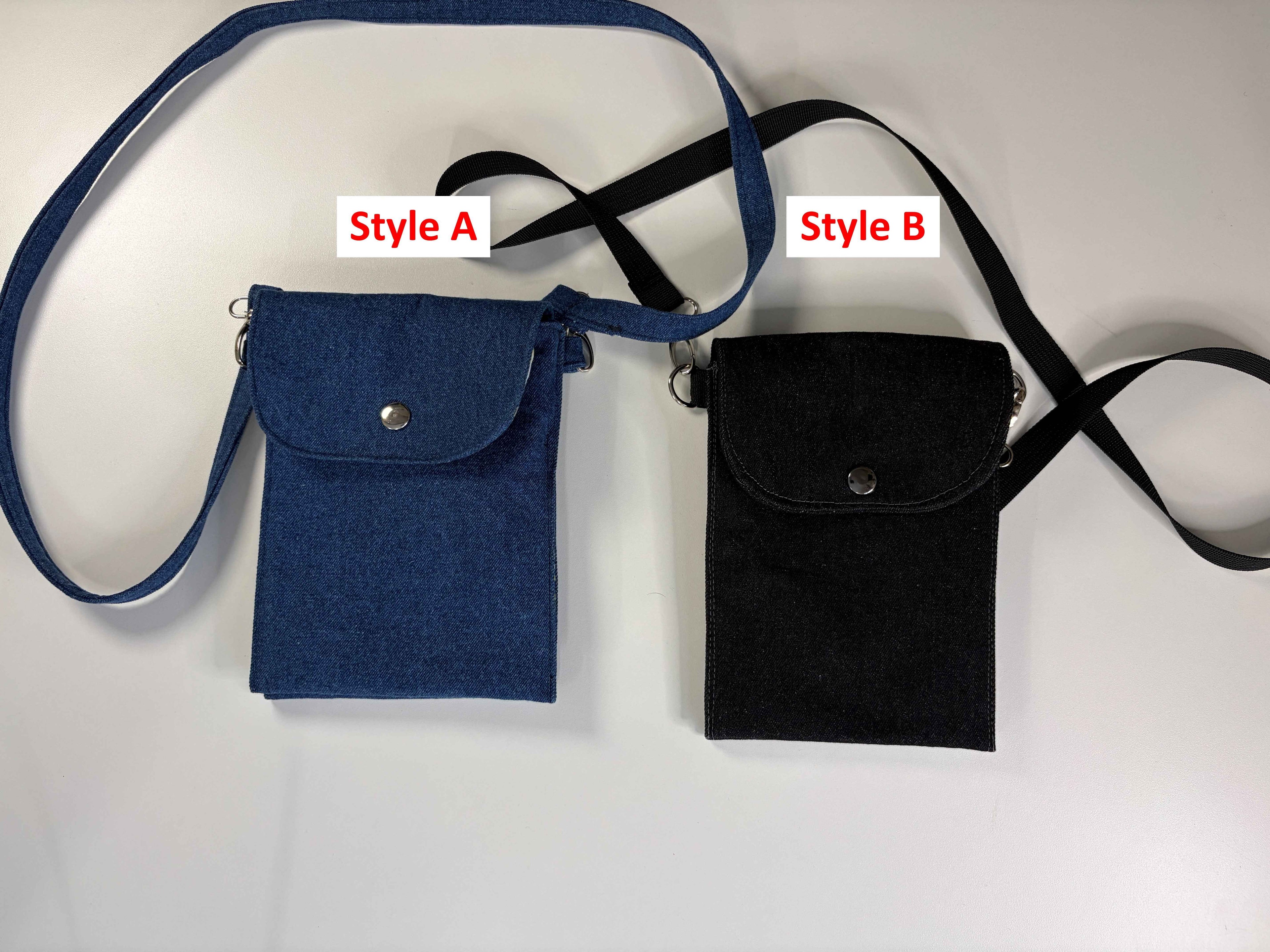 Sac bandoulière en denim recyclé