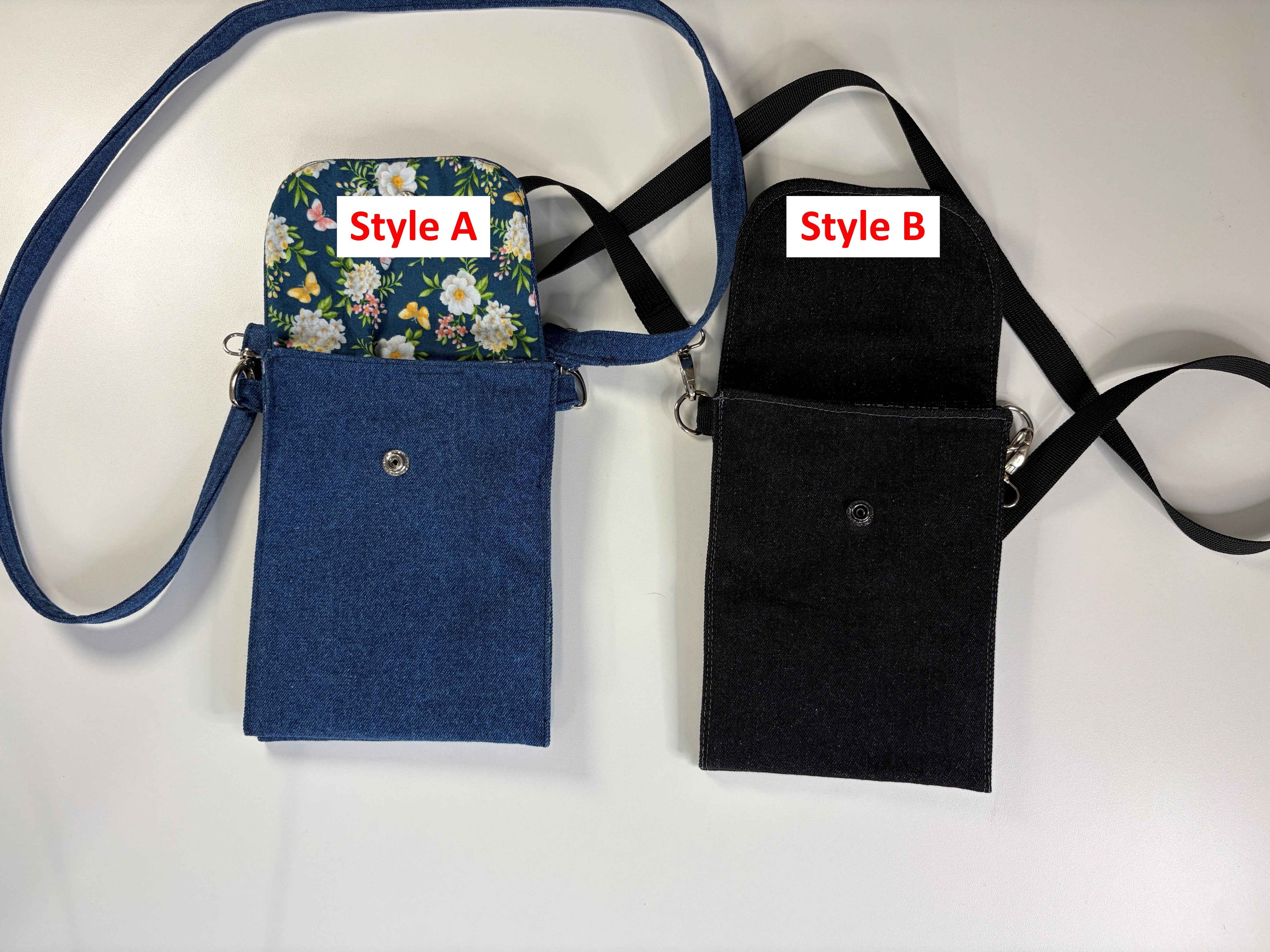 Sac bandoulière en denim recyclé