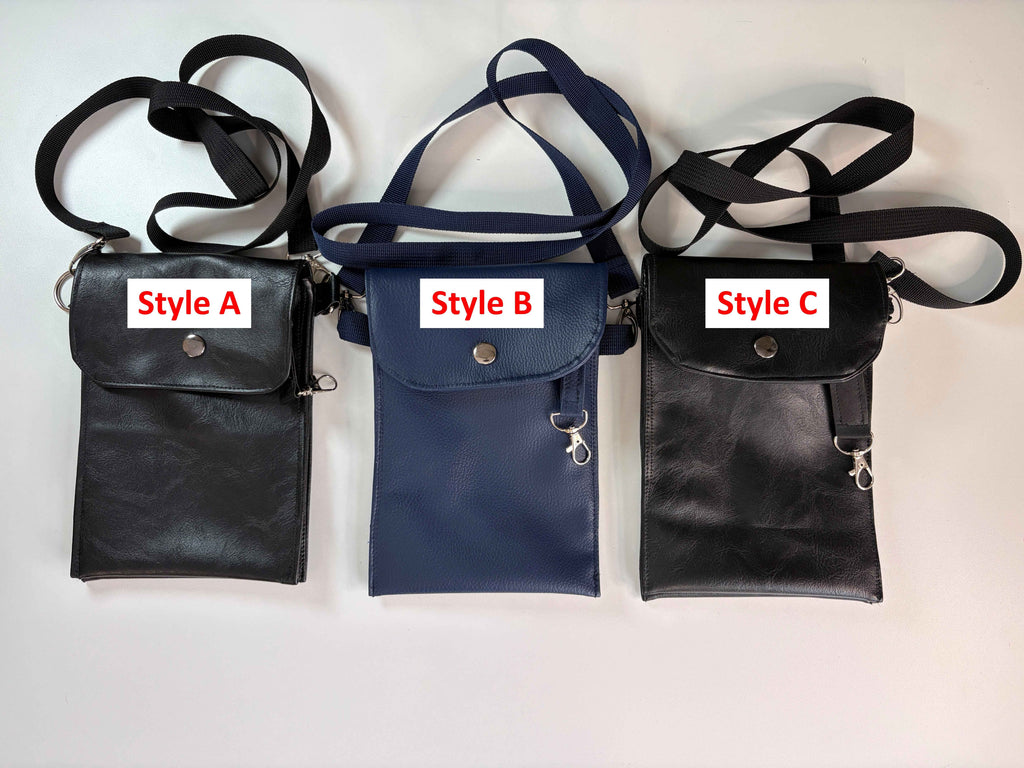 Sac bandoulière en cuir synthétique - Style au choix