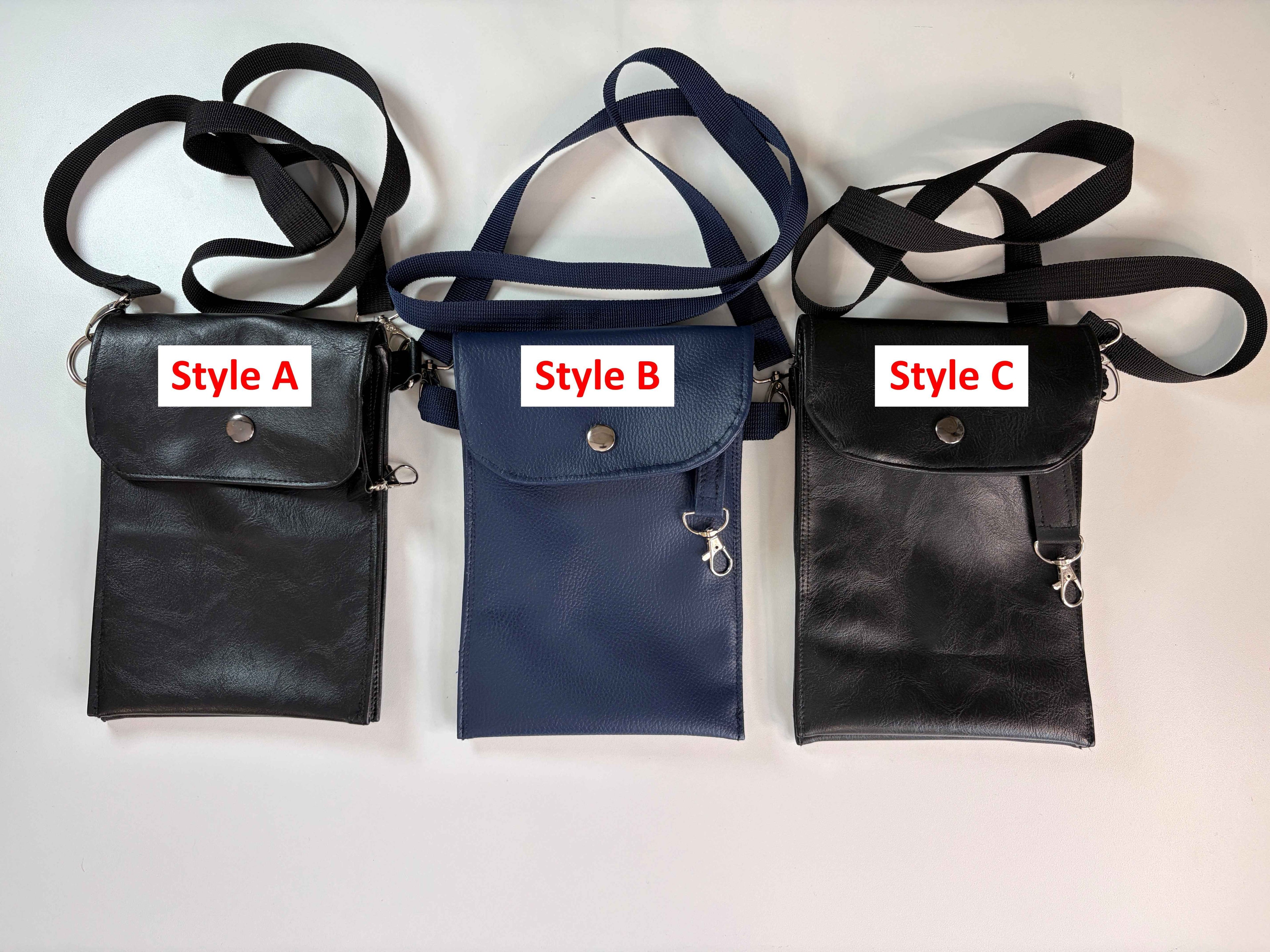 Sac bandoulière en cuir synthétique - Style au choix
