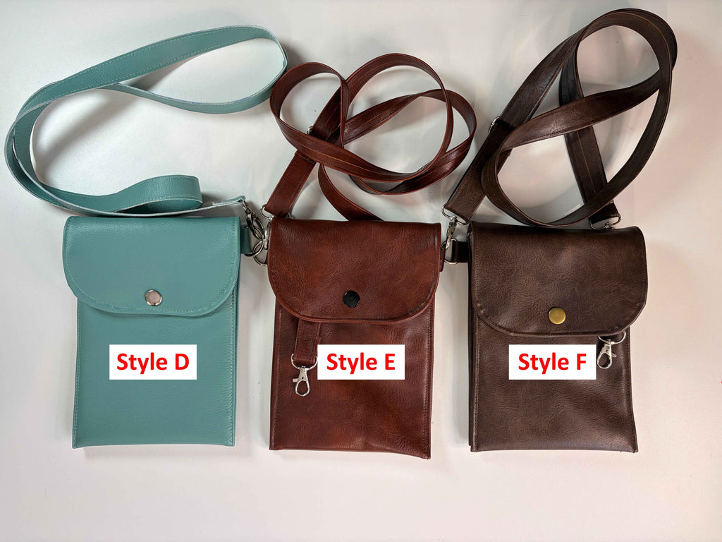 Sac bandoulière en cuir synthétique - Style au choix