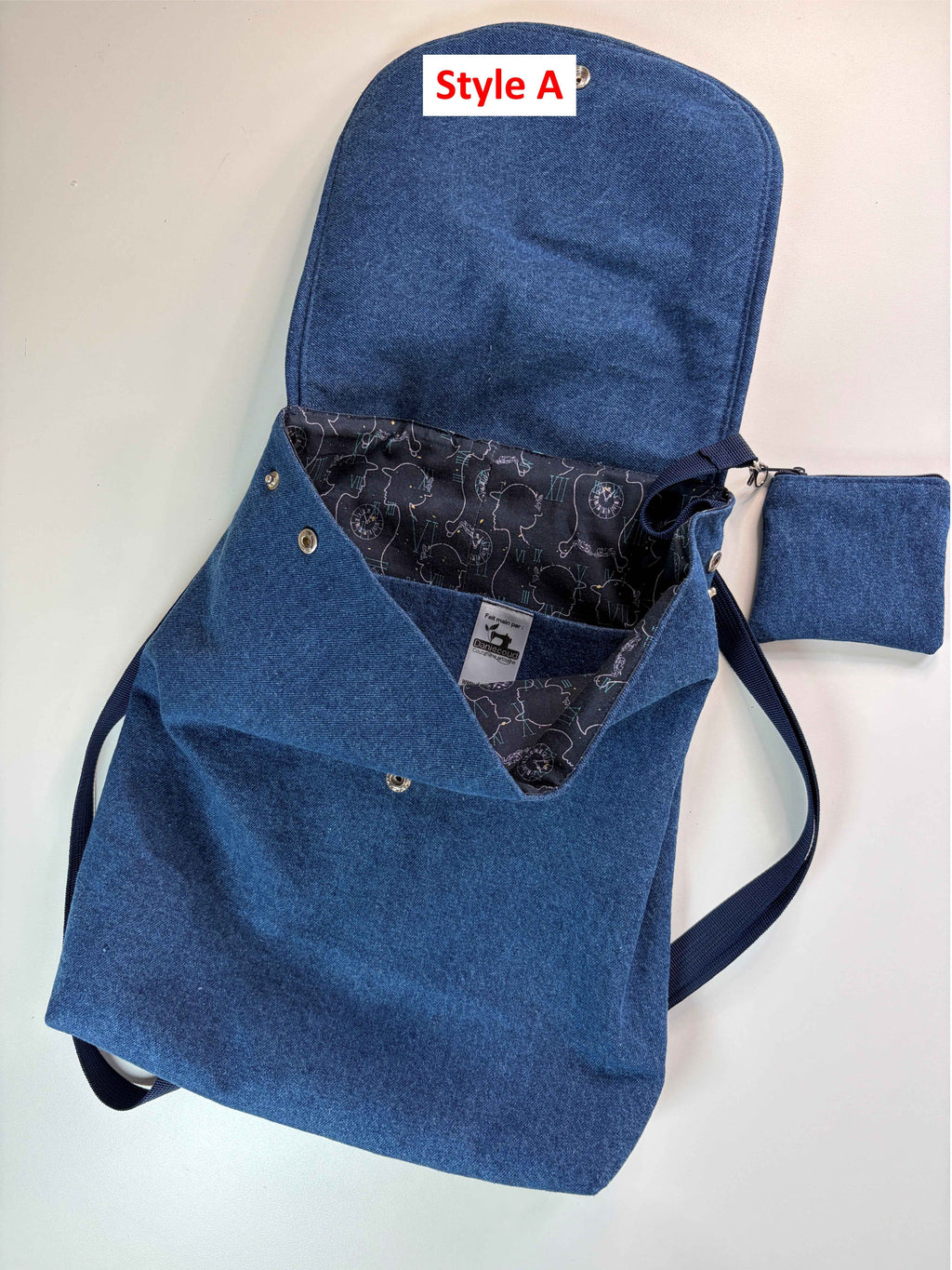 Sac à dos en denim pour adulte