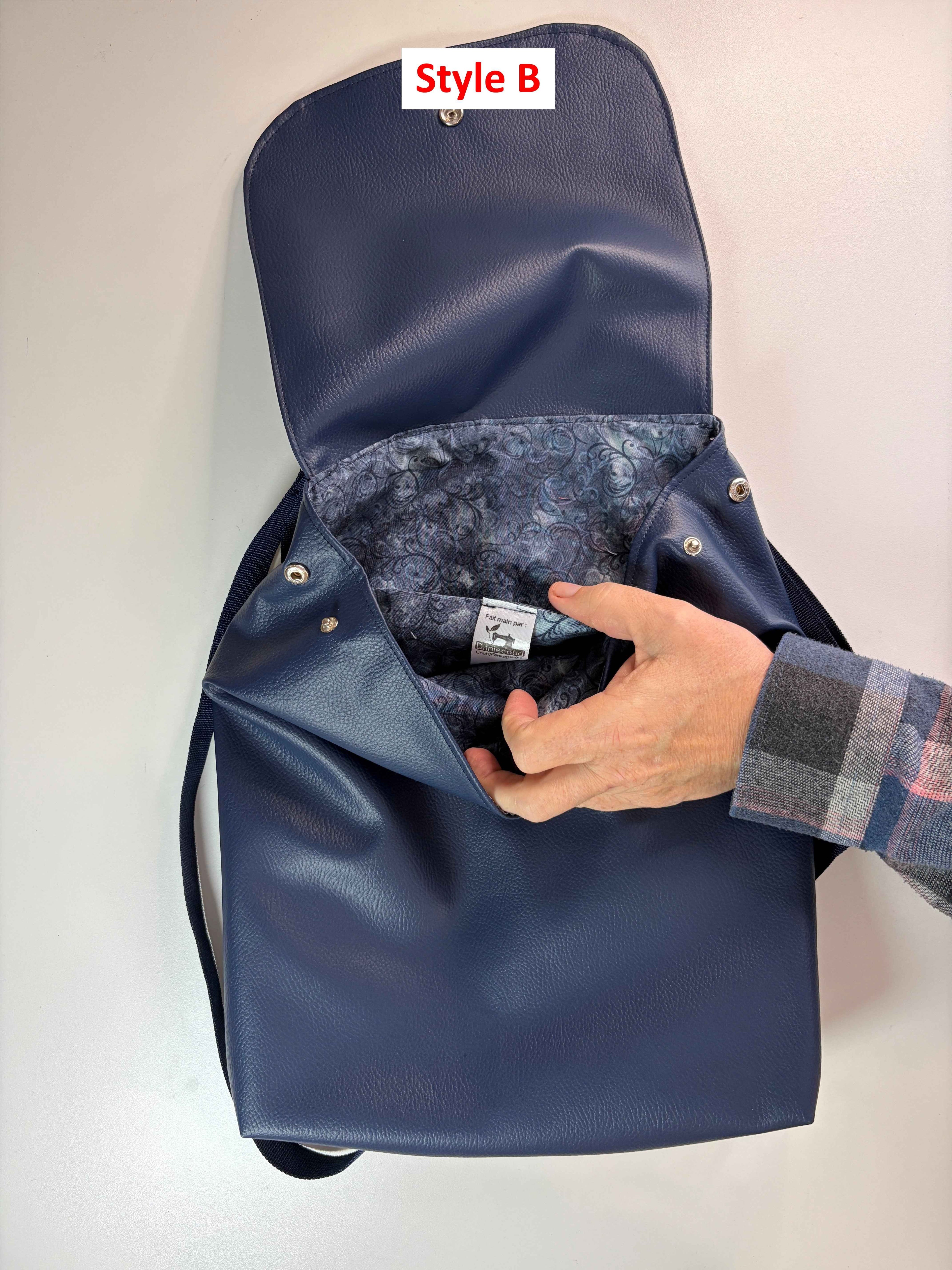Sac à dos en cuir synthétique pour adulte
