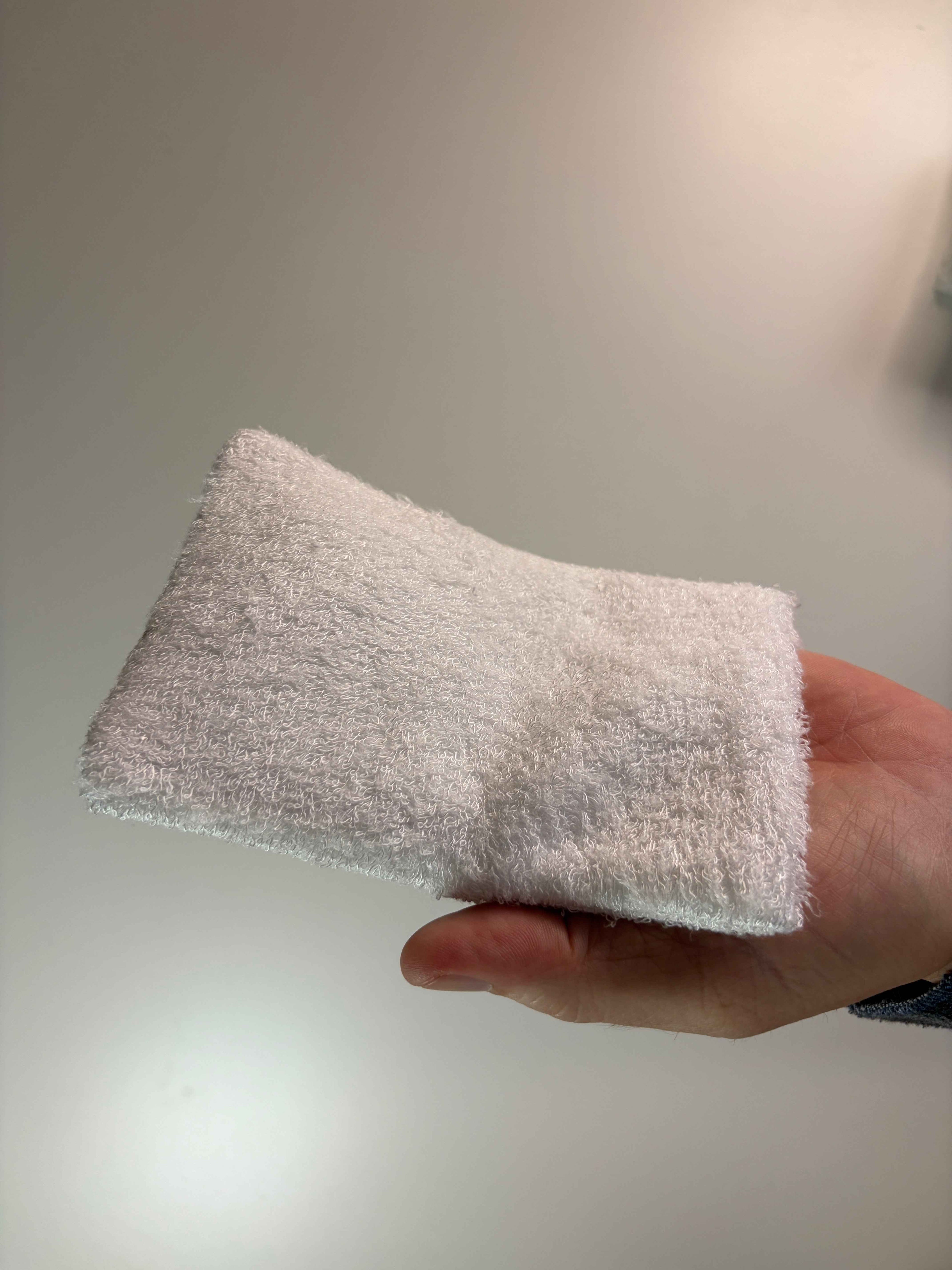 Débarbouillette pour bébé en ratine et coton