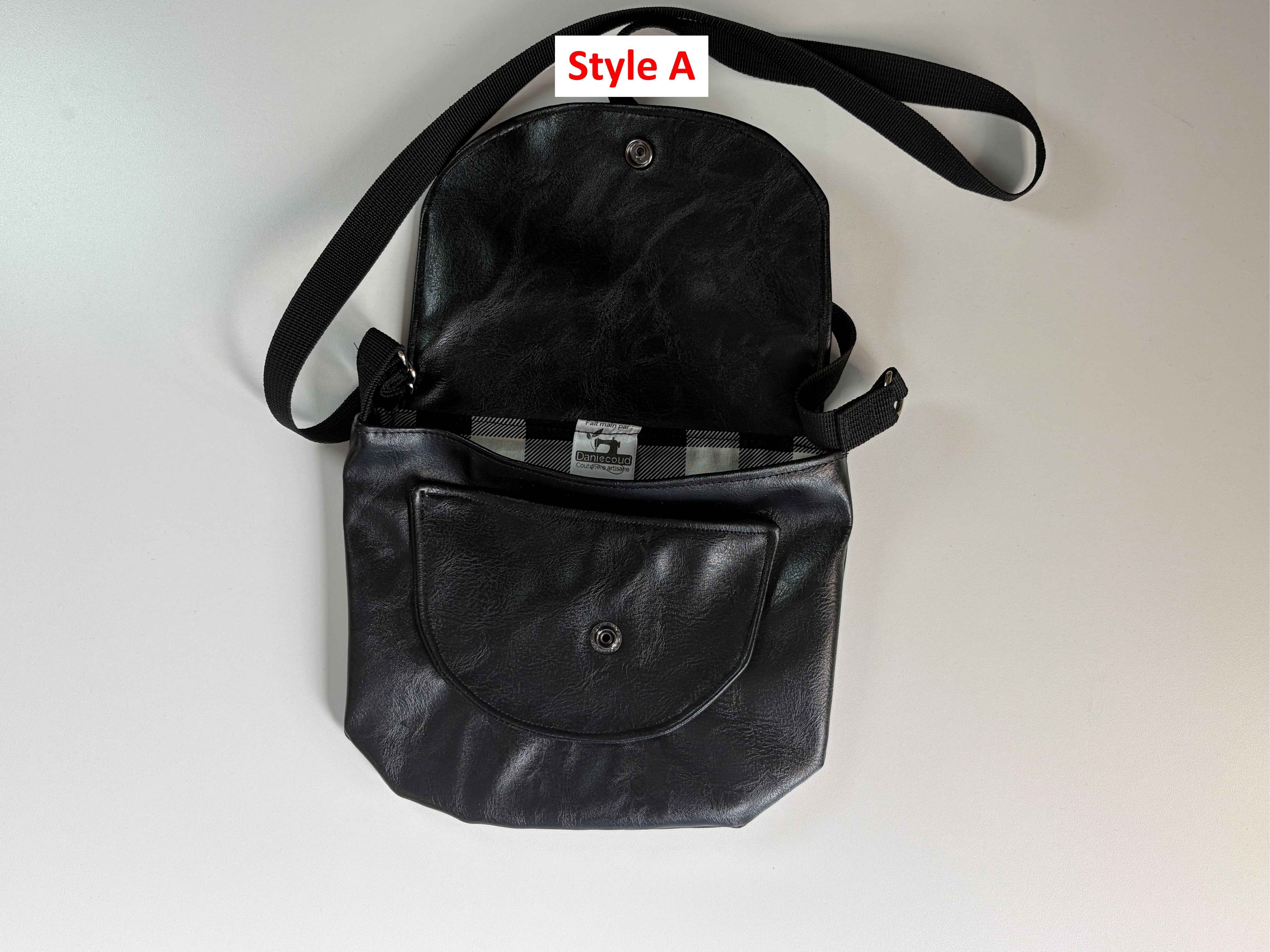 Sac bandoulière en cuir synthétique