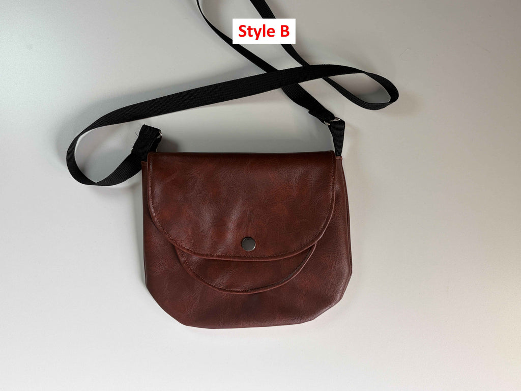 Sac bandoulière en cuir synthétique