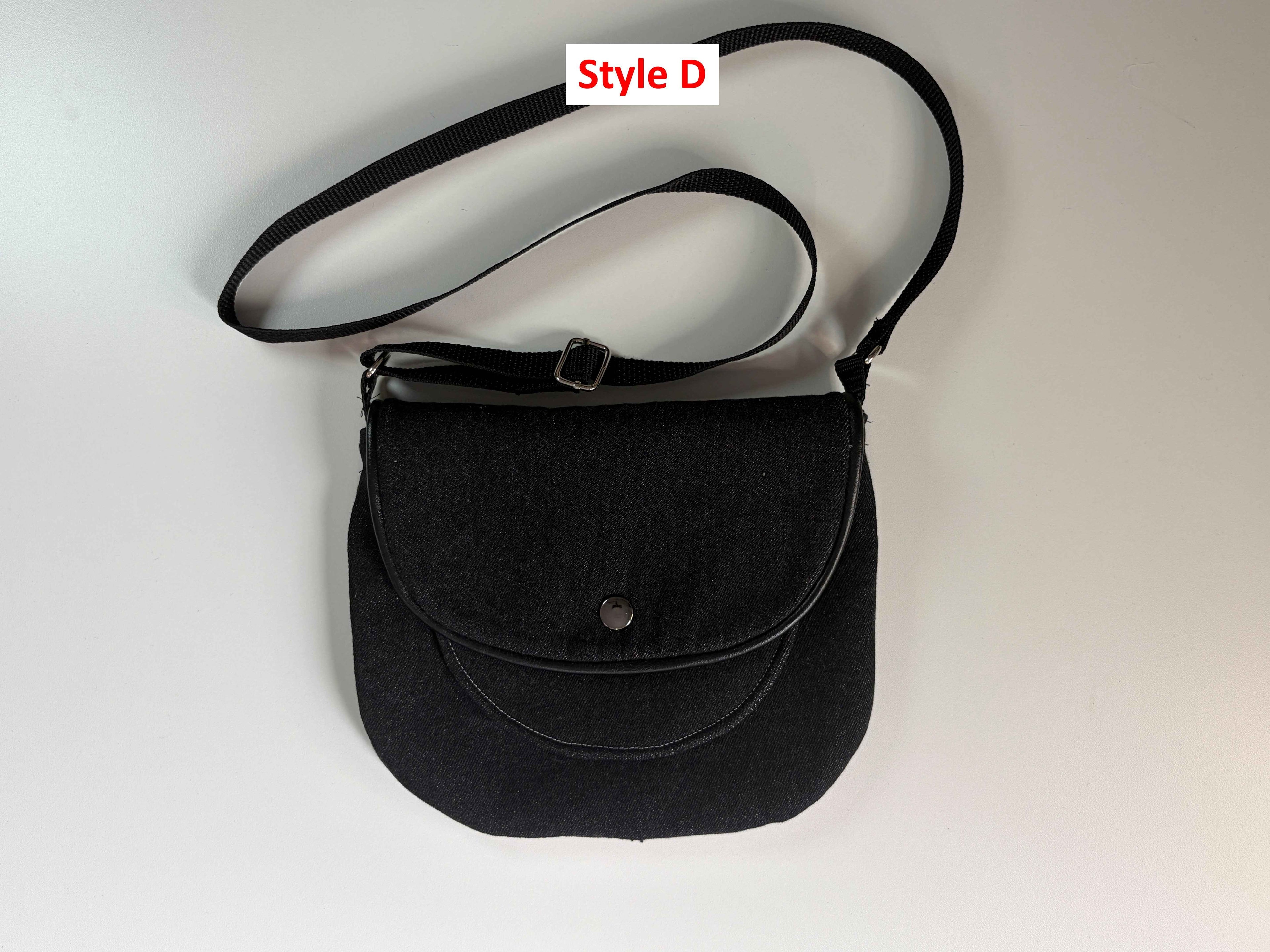 Sac bandoulière en denim recyclé