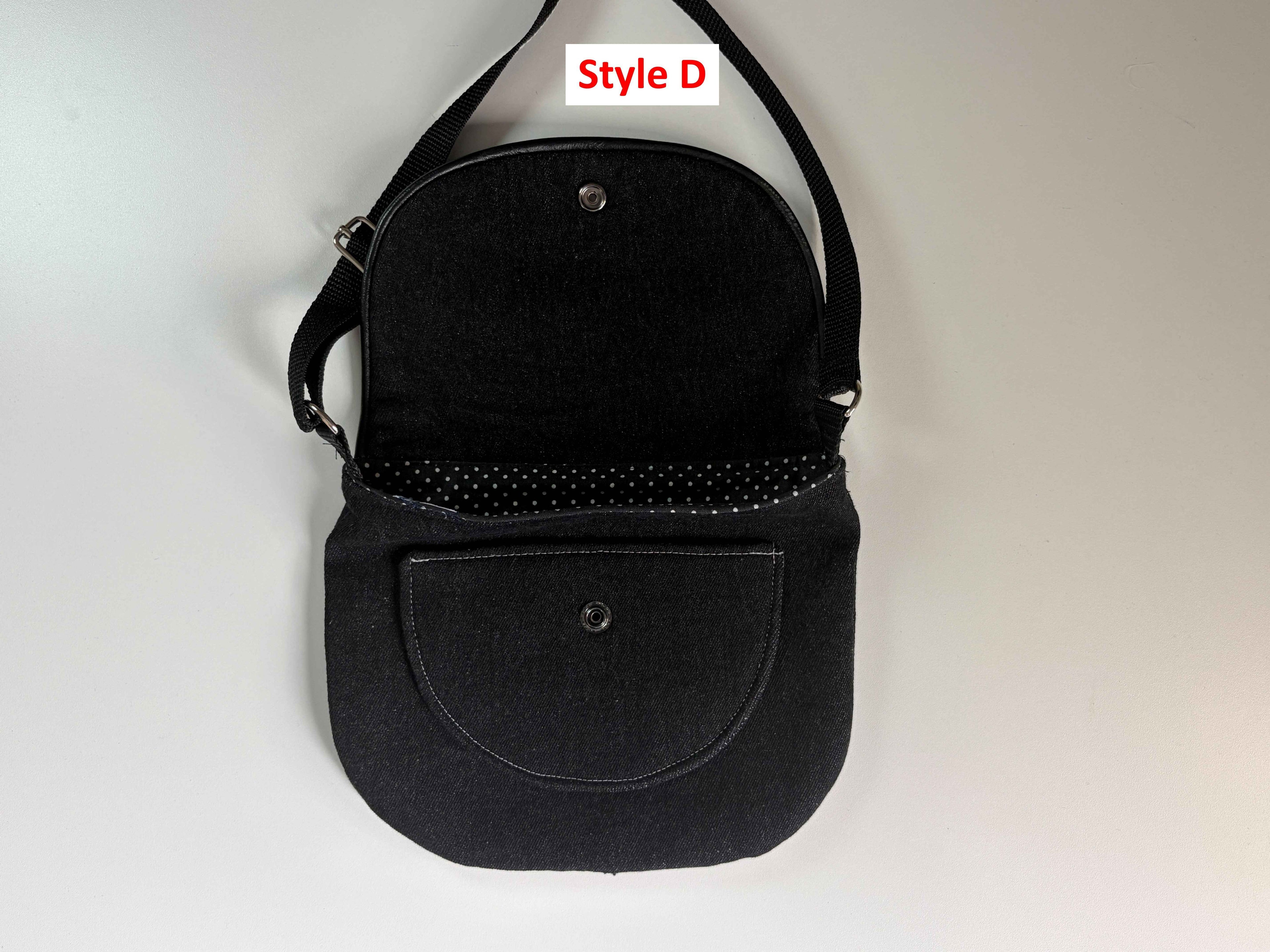Sac bandoulière en denim recyclé