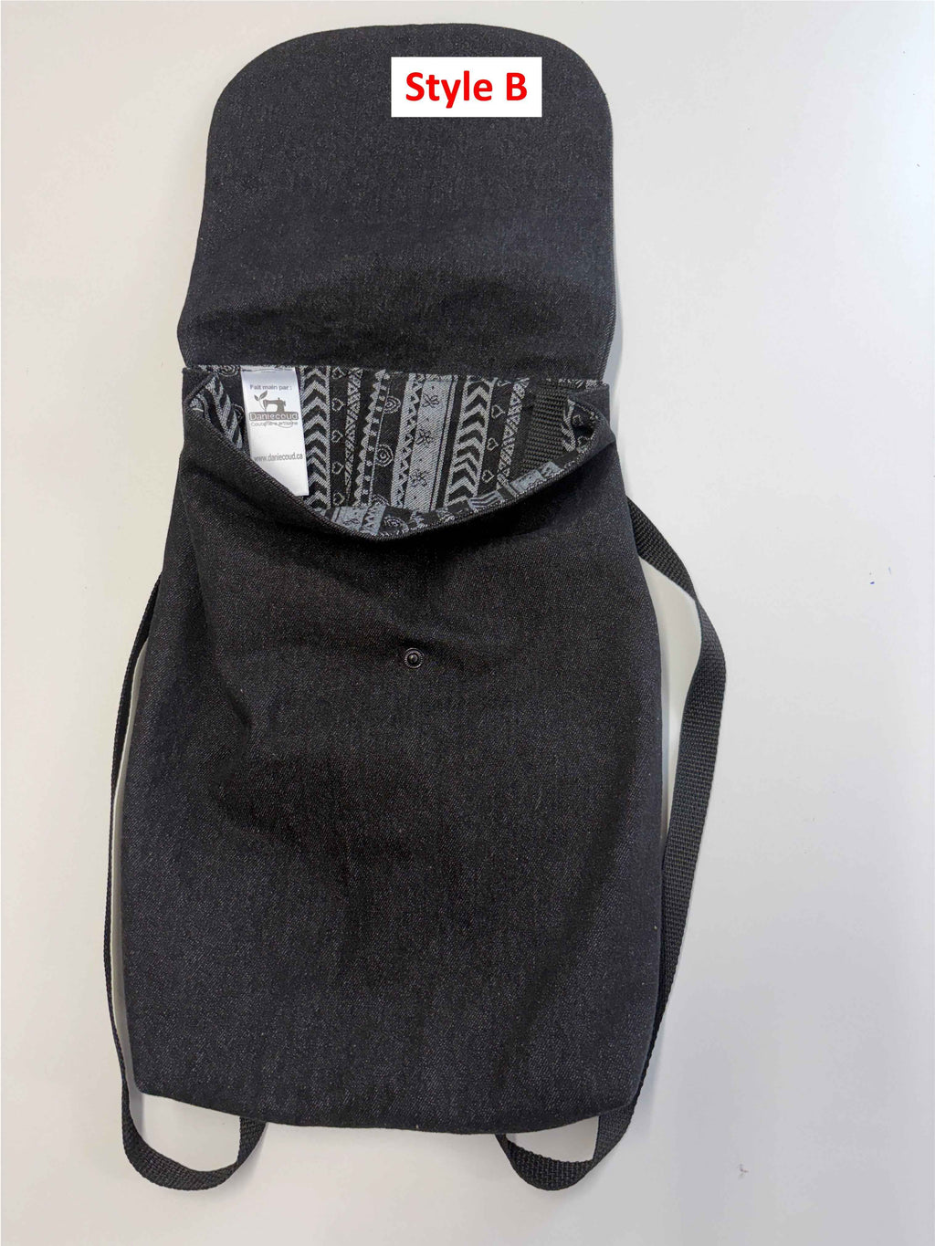 Sac à dos en denim pour adulte