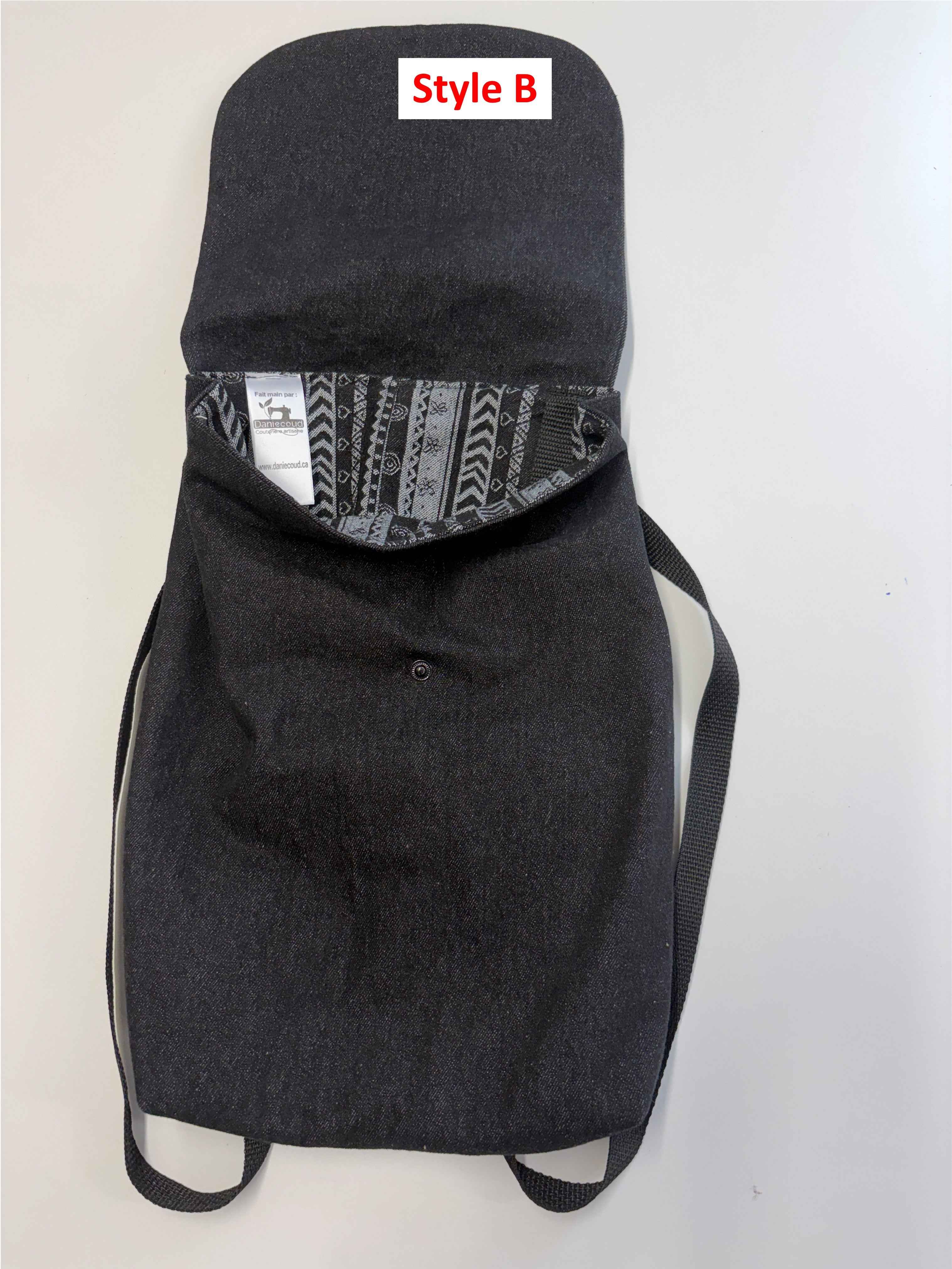 Sac à dos en denim pour adulte