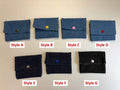 Petit porte-monnaie en denim recyclé - Style au choix
