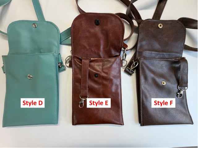 Sac bandoulière en cuir synthétique - Style au choix
