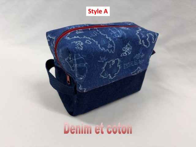 Trousse de toilette matelassée