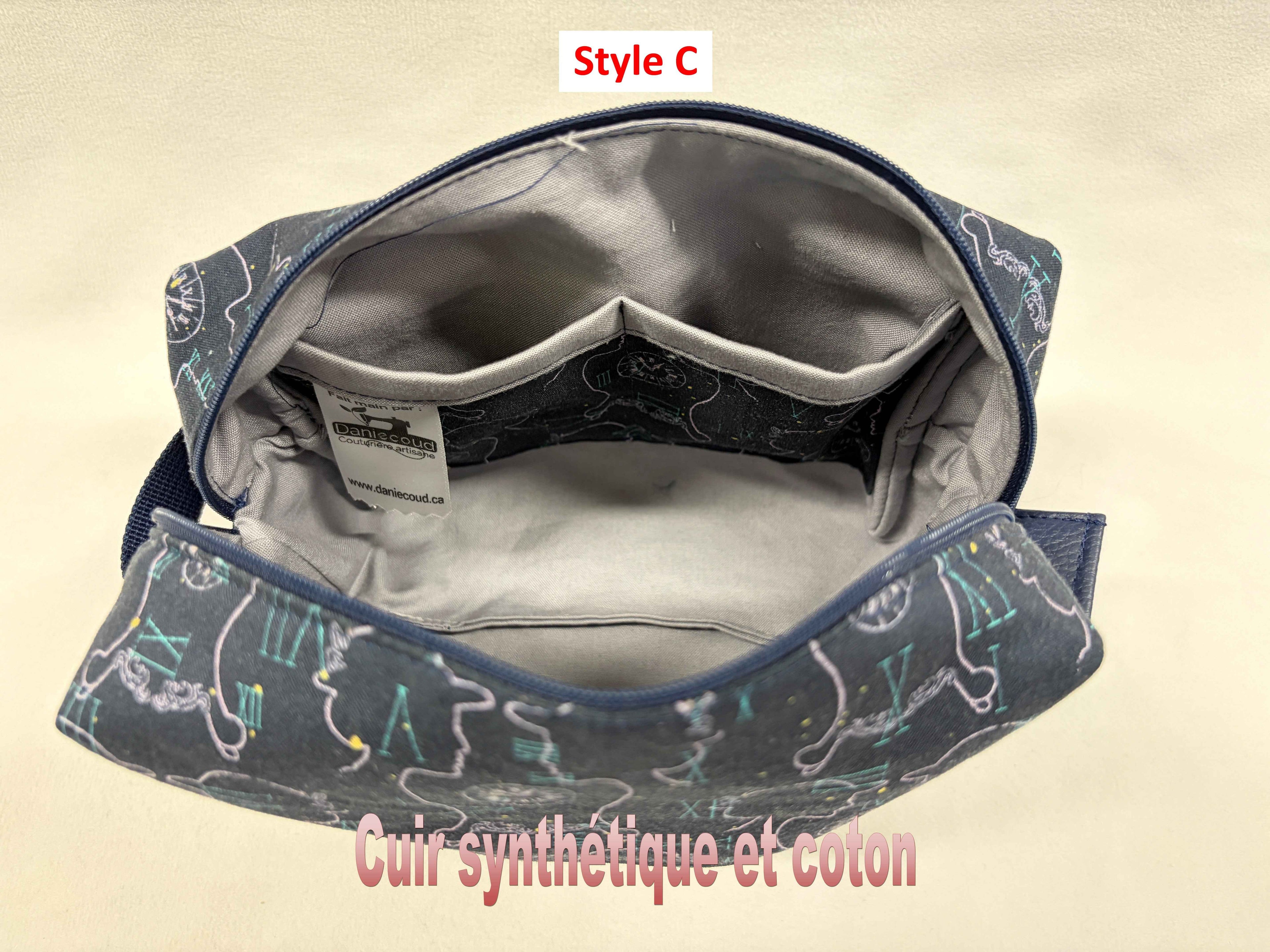 Trousse de toilette matelassée