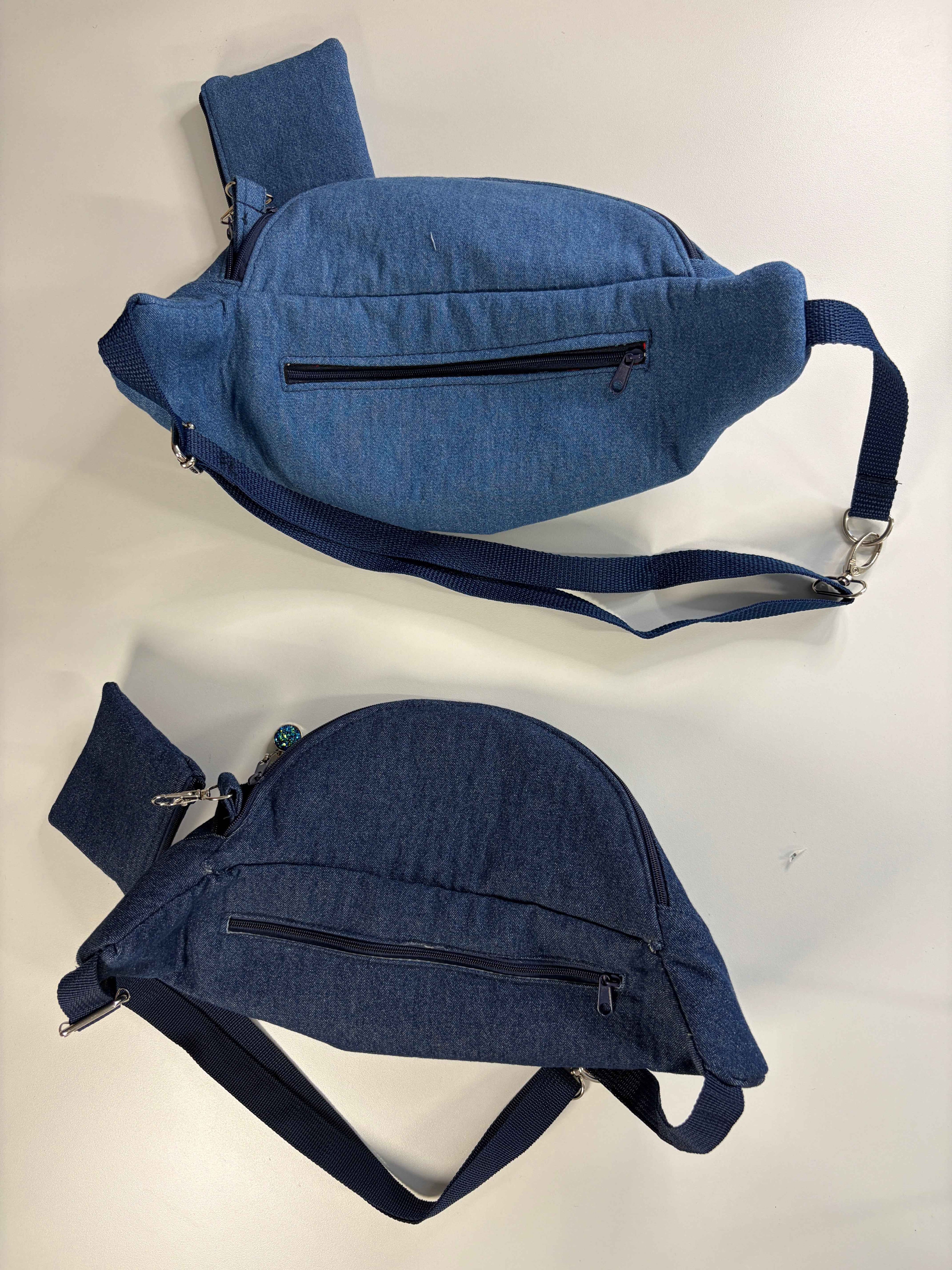 Sac ceinturon (banane) en denim - Style au choix