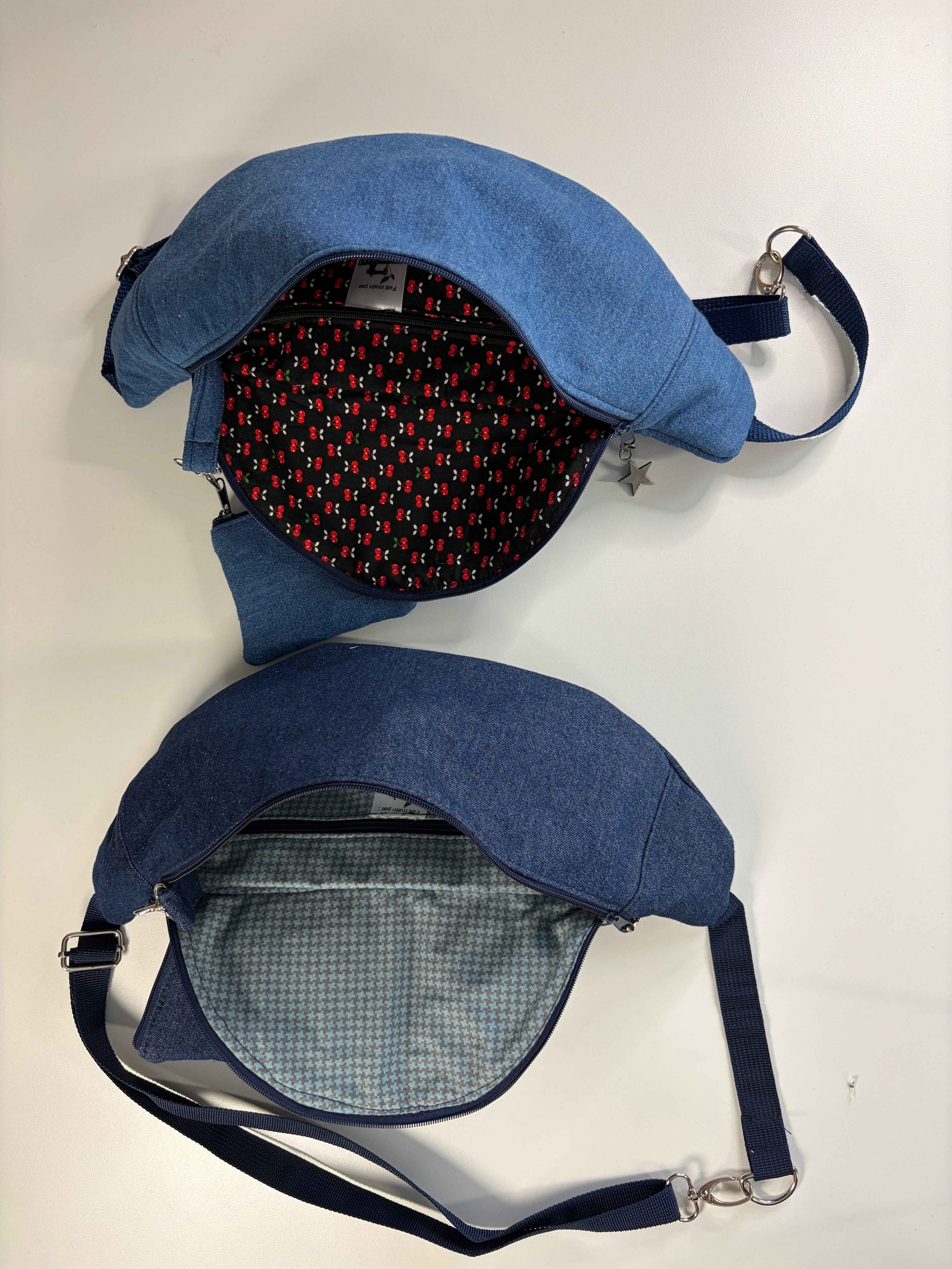 Sac ceinturon (banane) en denim - Style au choix