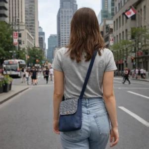 Sac bandoulière en denim, fait main – Daniecoud